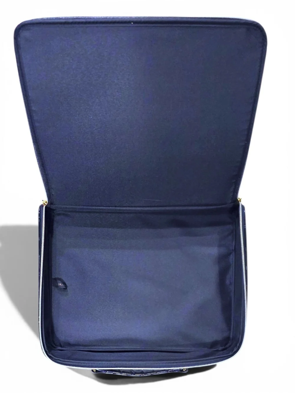 Estée Lauder Navy Blue Crocodile Embossed Makeup Train Case | Gold Zipper. - Picture 2 of 7